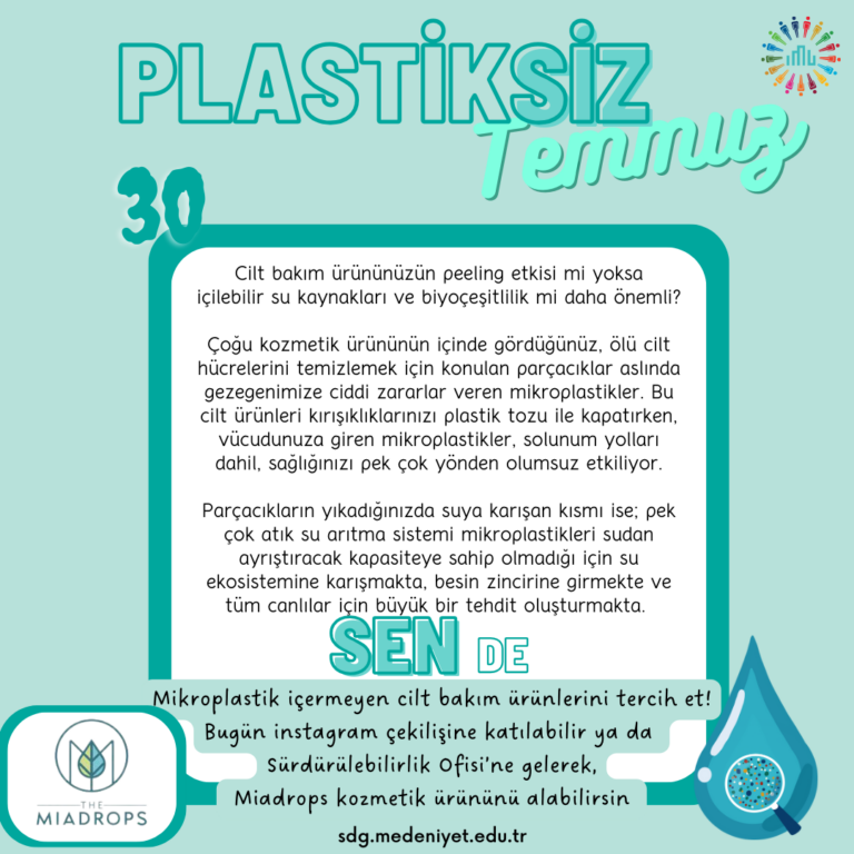 Plastiksiz Temmuz Etkinlikleri- Mikroplastik İçermeyen Kozmetik Ürünleri Dağıtımı