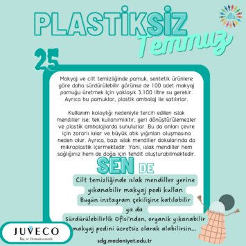 Plastiksiz Temmuz Etkinlikleri- Yıkanabilir Makyaj Pamuğu Dağıtımı