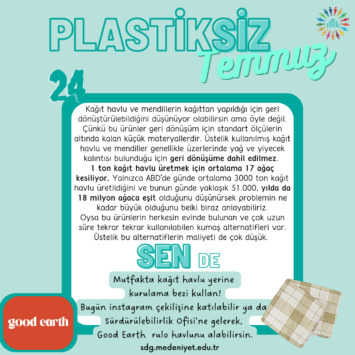 Plastiksiz Temmuz Etkinlikleri- Sürdürülebilir Havlu Rulo Dağıtımı