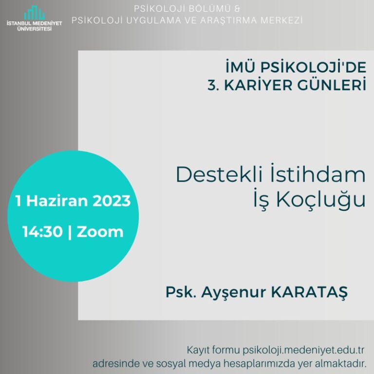 Üniversitemizde Öğrencilerimiz için Mesleki Eğitim Olarak İş Koçluğu Konulu bir Seminer Düzenlendi